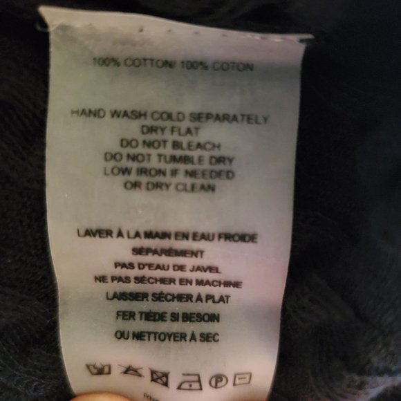 Margaret O'Leary black Textured Knit Cotton Sweater S - Picture 7 of 7